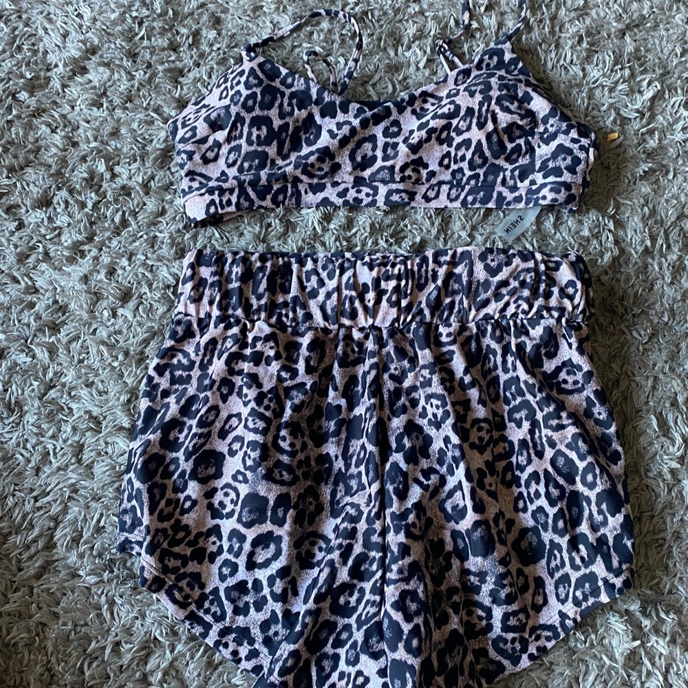 Shein bikini shorts and top set